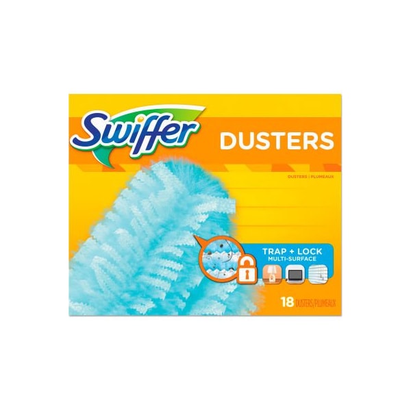 Procter And Gamble Dusters Refill, Fiber Bristle, Light Blue, 18/Box